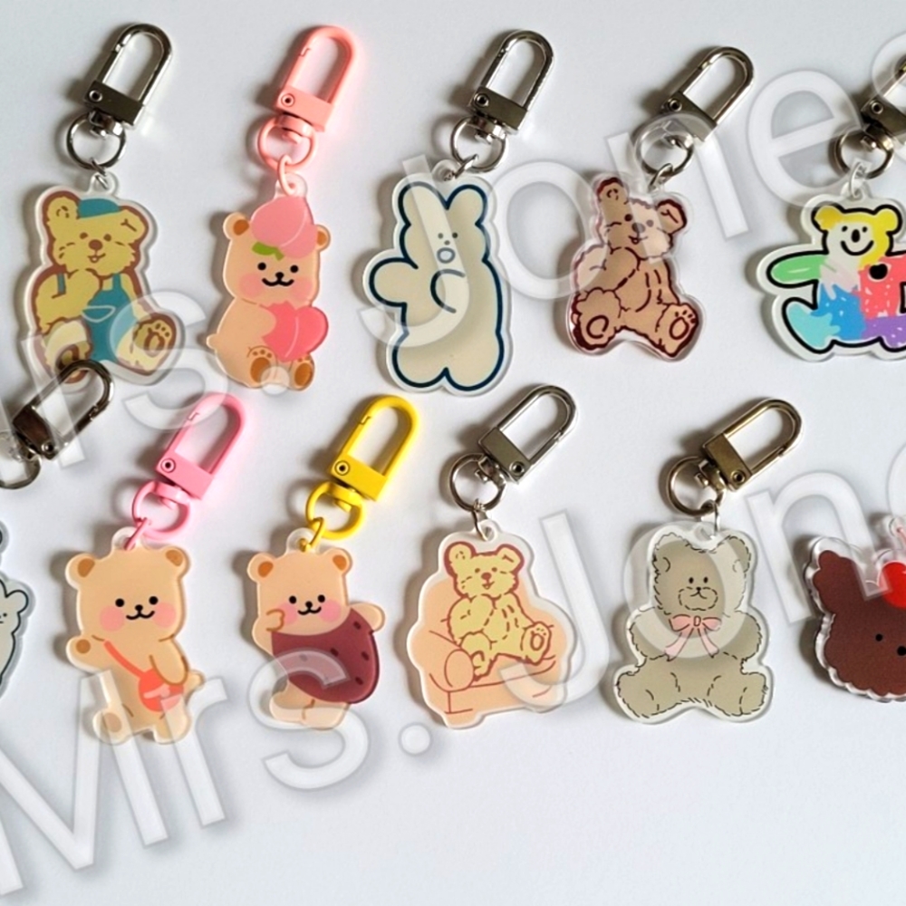 Set of 11 Acrylic Keychain Brand New